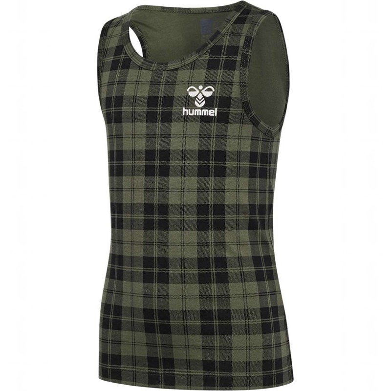 Hummel Nolan Tank Top 2-pack T-shirts Kinderen Olijfgroen | 521237-014