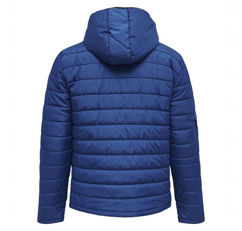 Hummel North Quilted Hood Jassen Heren Blauw | 093608-339