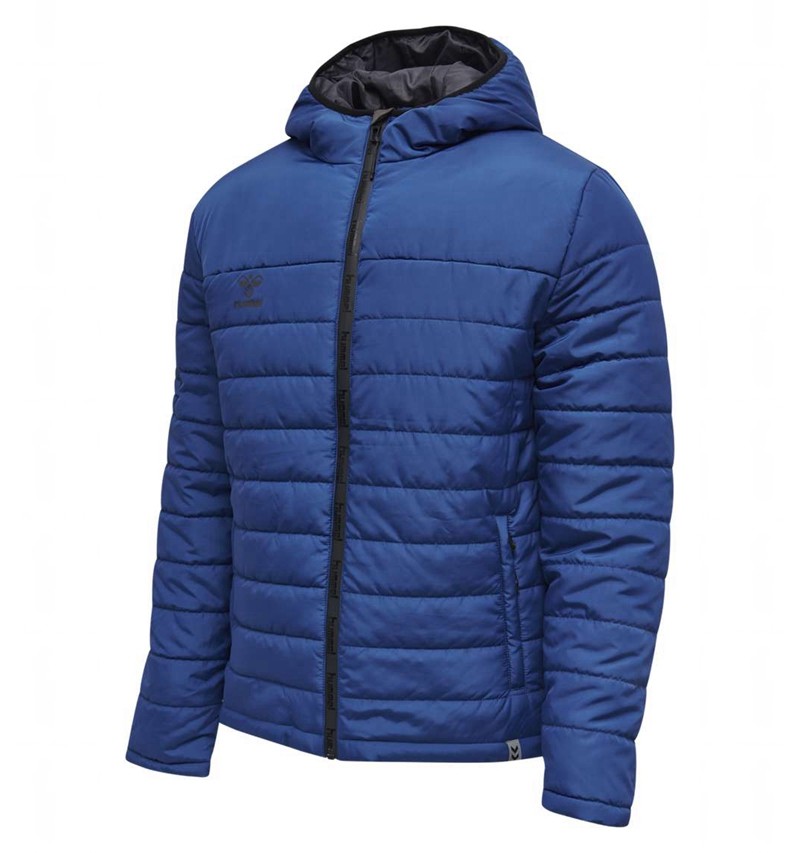 Hummel North Quilted Hood Jassen Heren Blauw | 093608-339