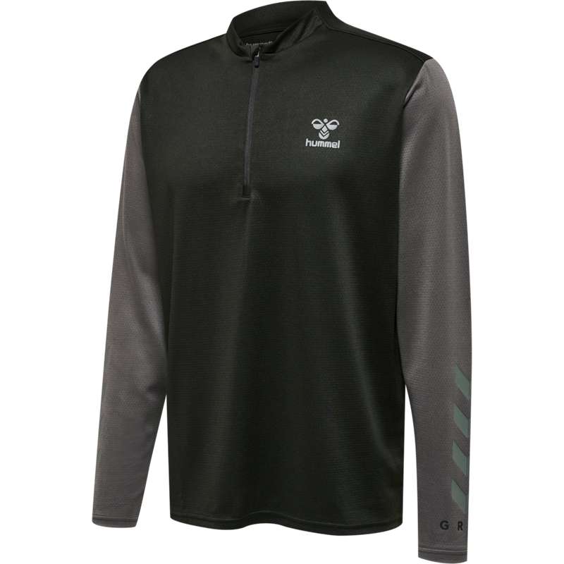 Hummel Ongrid 1/2 Zip Poly Sweat Sweatshirts Heren Zwart | 838560-043