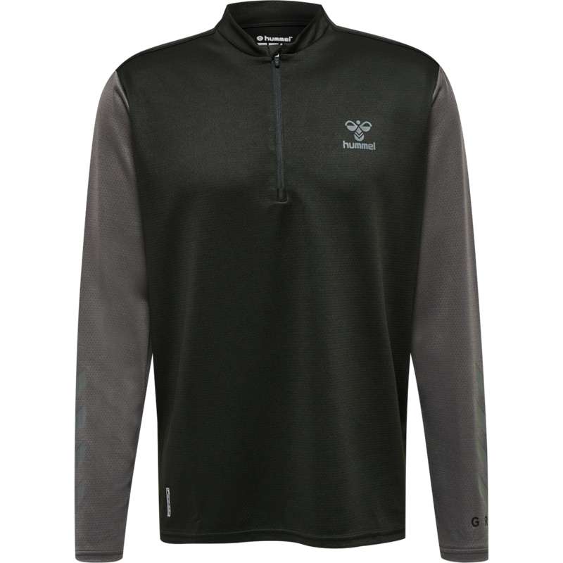 Hummel Ongrid 1/2 Zip Poly Sweat Sweatshirts Heren Zwart | 838560-043