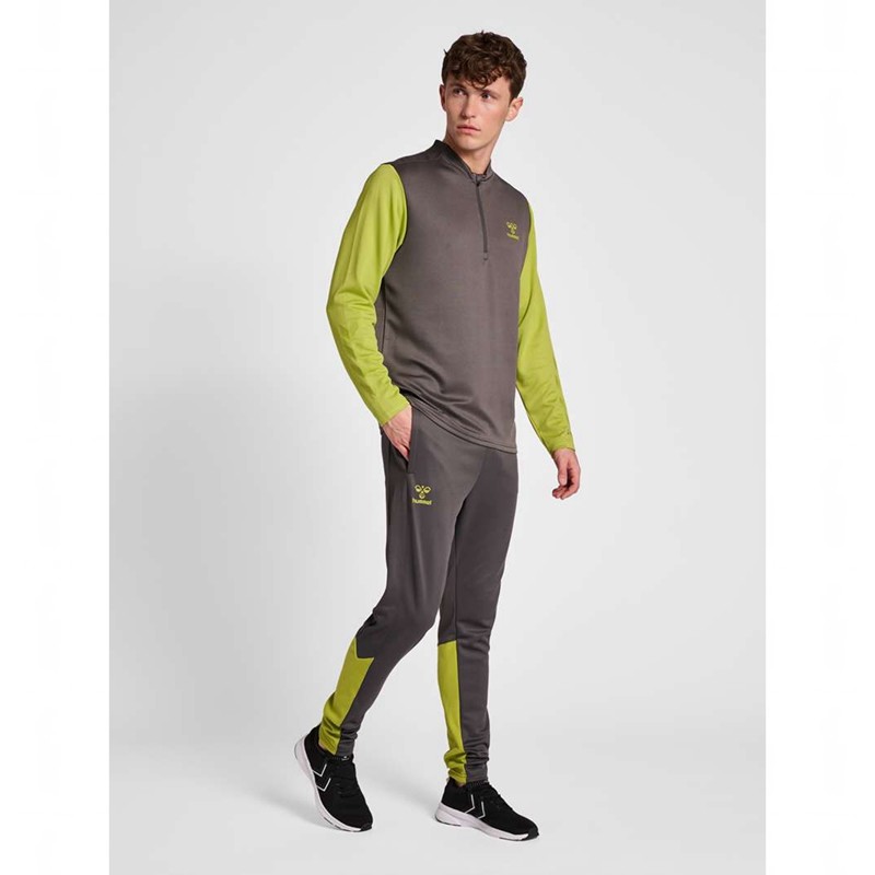 Hummel Ongrid 1/2 Zip Poly Sweat Sweatshirts Heren Grijs | 293697-689
