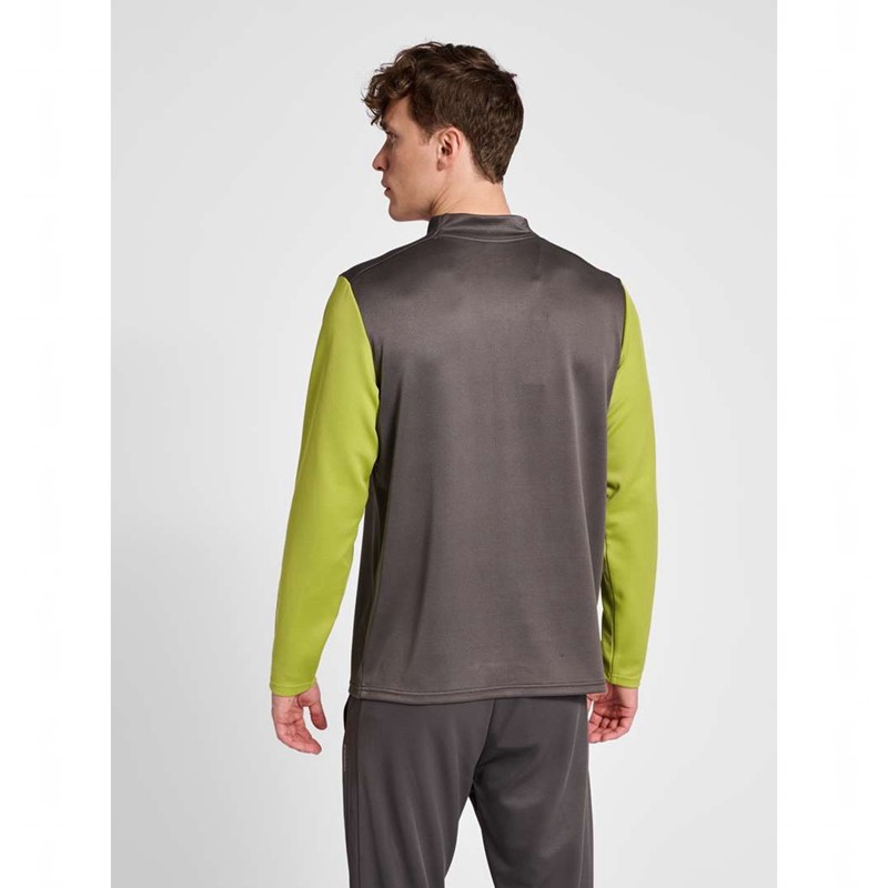 Hummel Ongrid 1/2 Zip Poly Sweat Sweatshirts Heren Grijs | 293697-689