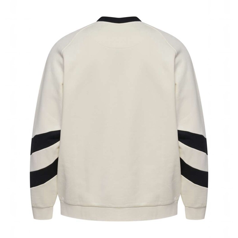 Hummel Oversized Crew Sportswear Swarm Sweatshirts Heren Wit | 873222-574
