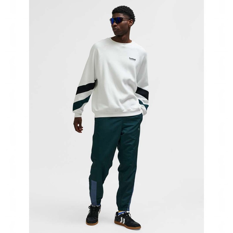 Hummel Oversized Crew Sportswear Sweatshirts Heren Wit | 719942-680