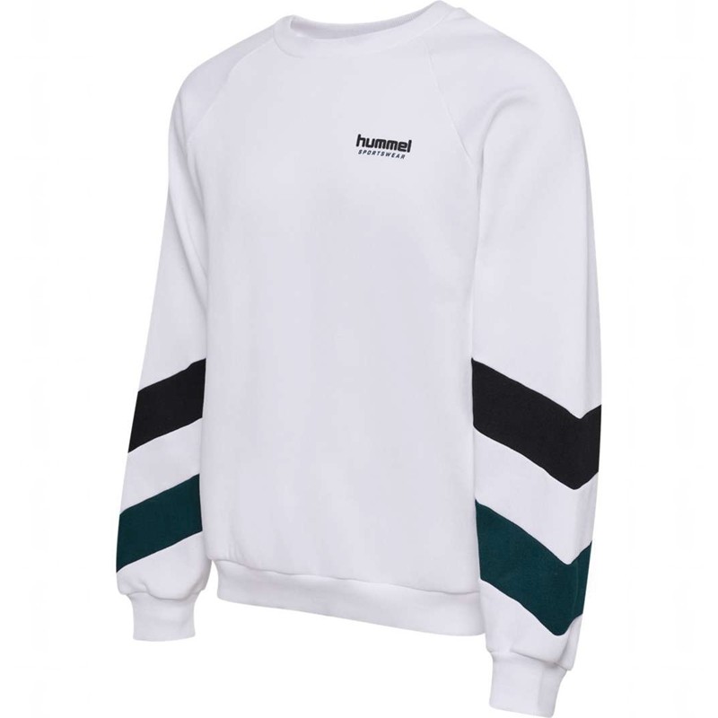 Hummel Oversized Crew Sportswear Sweatshirts Heren Wit | 719942-680