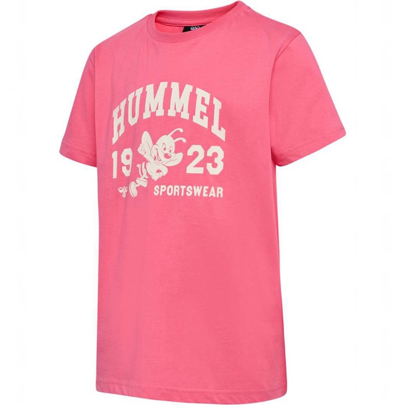 Hummel Print S/S T-shirts Kinderen Roze | 975822-663