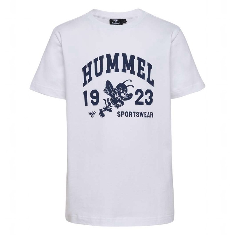 Hummel Print S/S T-shirts Kinderen Wit | 086442-557