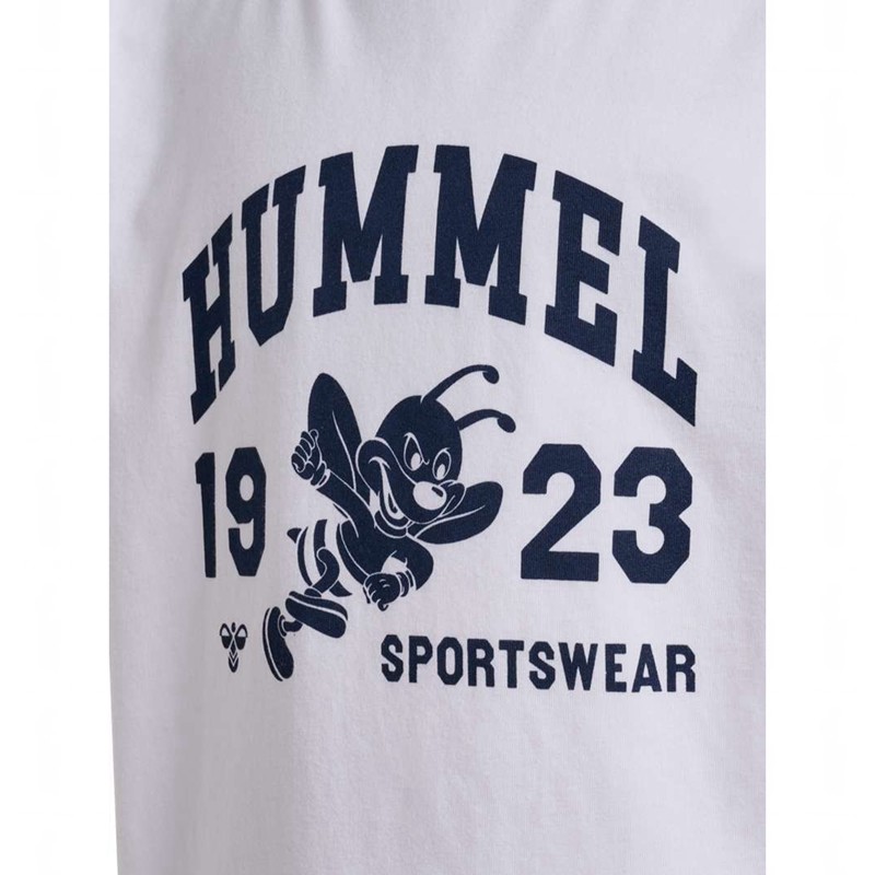 Hummel Print S/S T-shirts Kinderen Wit | 086442-557