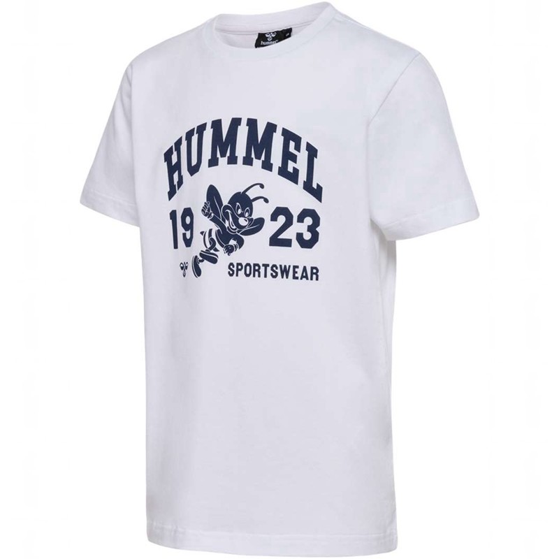 Hummel Print S/S T-shirts Kinderen Wit | 086442-557