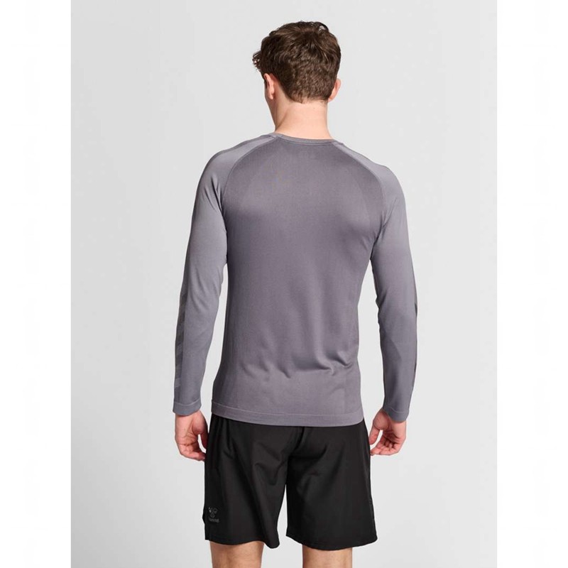 Hummel Pro Grid Seamless L/S Basislaag Heren Grijs | 545181-724