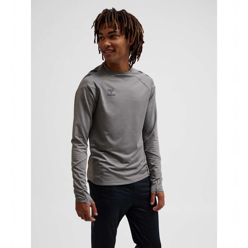 Hummel Pro Training Crew Sweat Sweatshirts Heren Grijs | 981910-721