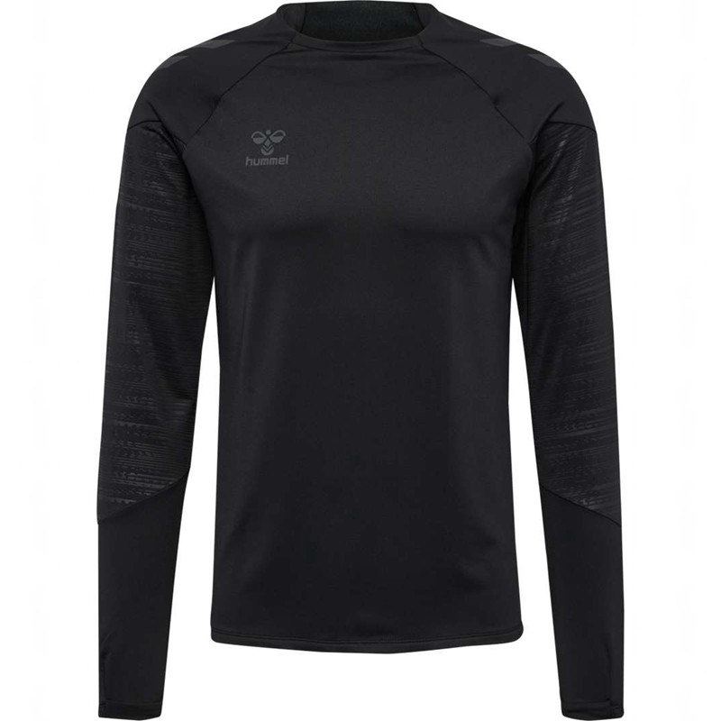 Hummel Pro Training Crew Sweat Sweatshirts Heren Zwart | 625372-490