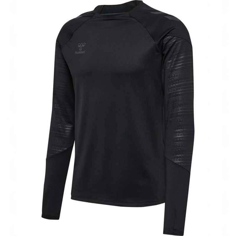 Hummel Pro Training Crew Sweat Sweatshirts Heren Zwart | 625372-490