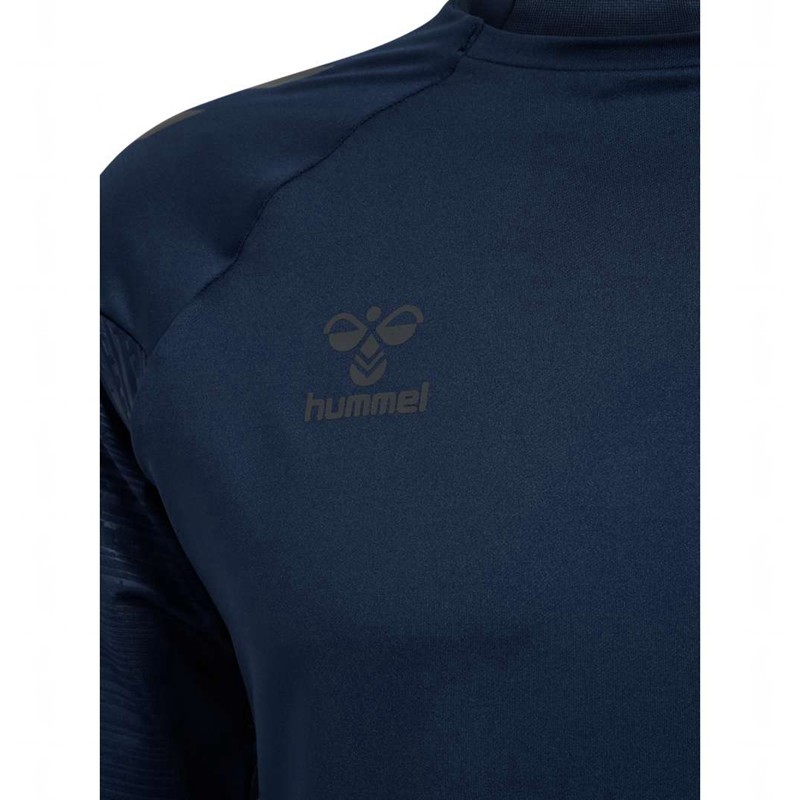 Hummel Pro Training Crew Sweat T-shirts Heren Donkerblauw | 577152-027