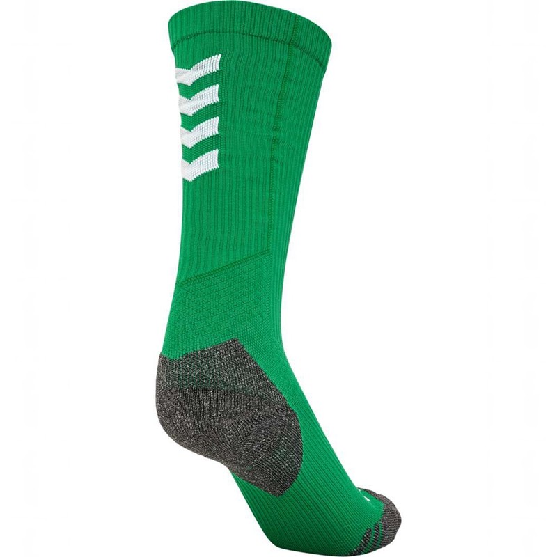 Hummel Pro Trainings High Sokken Heren Groen | 191605-857