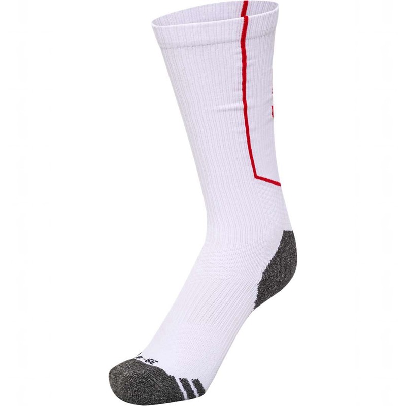 Hummel Pro Trainings High Sokken Heren Wit | 610778-910