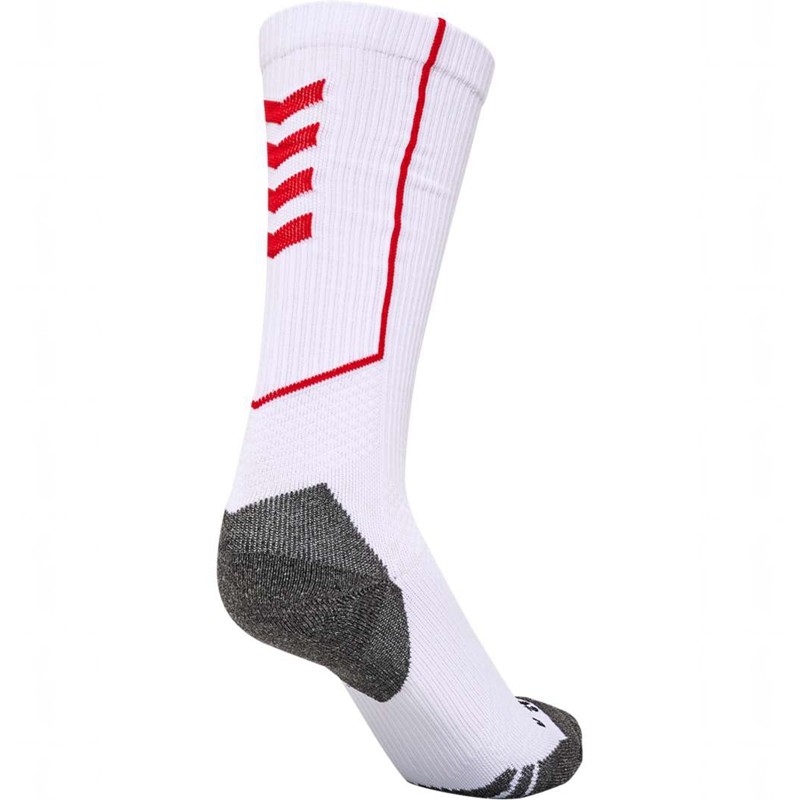 Hummel Pro Trainings High Sokken Heren Wit | 610778-910