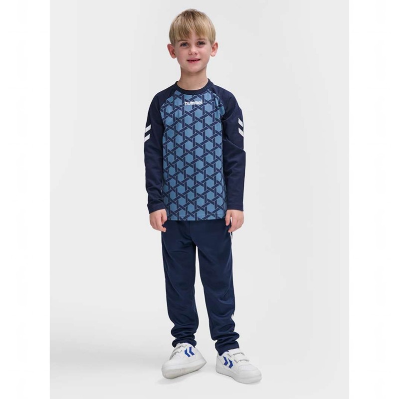Hummel Ps L/S T-shirts Kinderen Blauw | 407141-474
