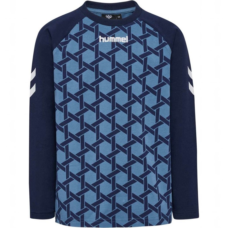 Hummel Ps L/S T-shirts Kinderen Blauw | 407141-474