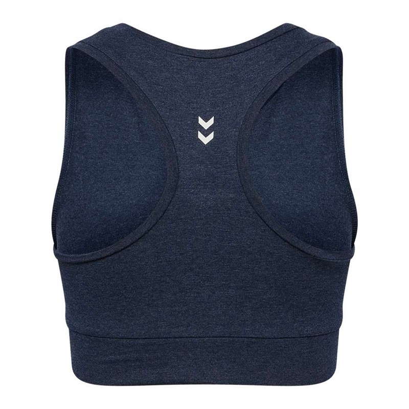 Hummel Pulse Logo Light Support Sport BH Dames Blauw | 724097-434