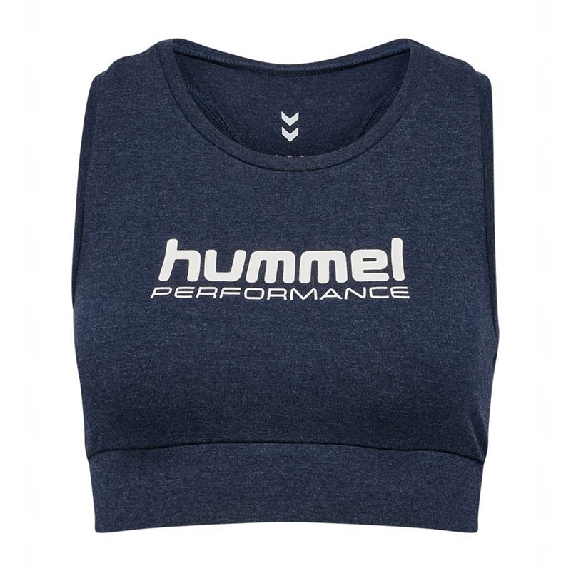 Hummel Pulse Logo Light Support Sport BH Dames Blauw | 724097-434