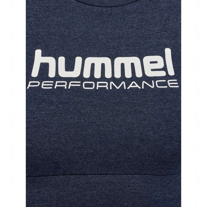 Hummel Pulse Logo Light Support Sport BH Dames Blauw | 724097-434