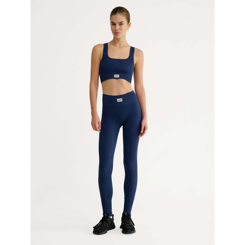 Hummel Pulse Seamless Rib Sport BH Dames Donkerblauw | 831266-336