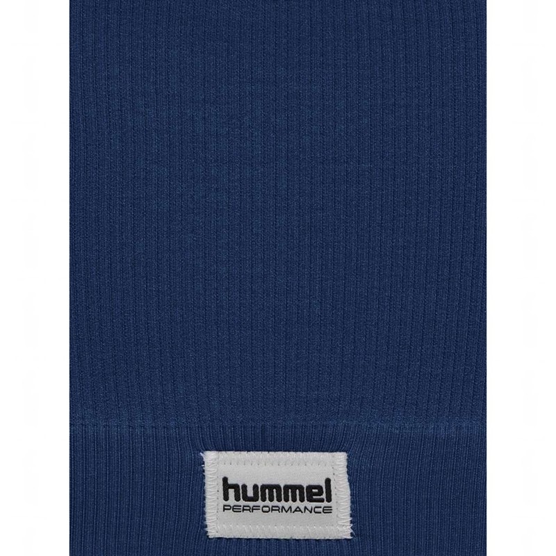 Hummel Pulse Seamless Rib Sport BH Dames Donkerblauw | 831266-336