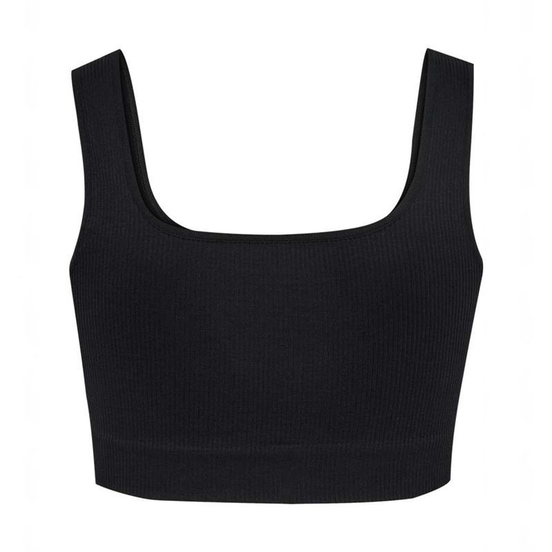 Hummel Pulse Seamless Rib Sport BH Dames Zwart | 173951-334
