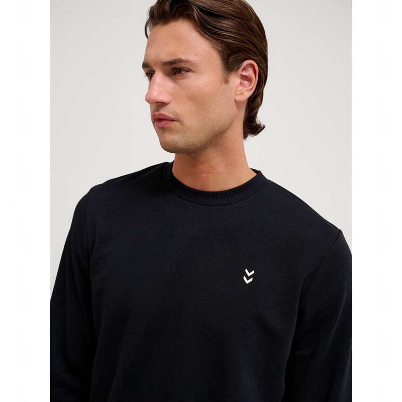 Hummel Pulse Sweat Crewneck Sweatshirts Heren Zwart | 784169-305