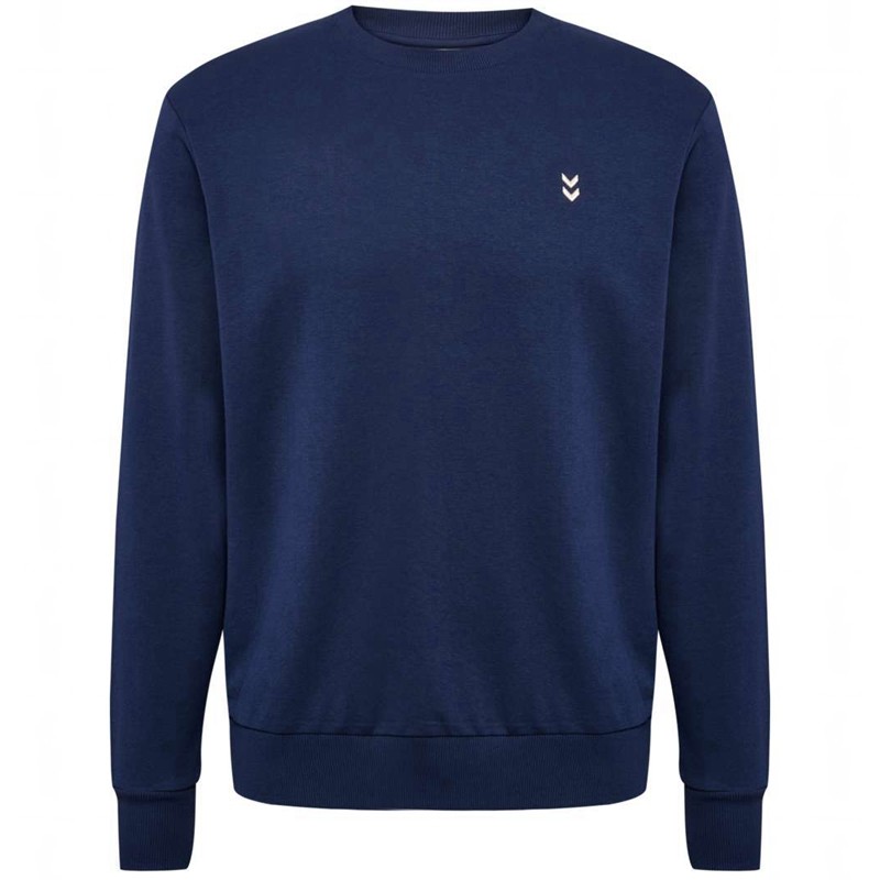 Hummel Pulse Sweat Crewneck Sweatshirts Heren Donkerblauw | 931604-148
