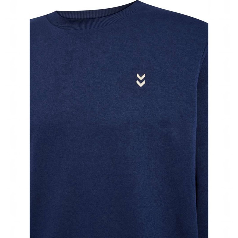 Hummel Pulse Sweat Crewneck Sweatshirts Heren Donkerblauw | 931604-148