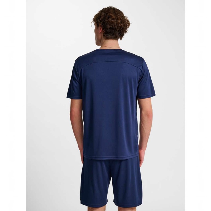 Hummel Pulse Training S/S T-shirts Heren Donkerblauw | 261590-178