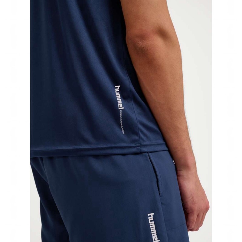 Hummel Pulse Training S/S T-shirts Heren Donkerblauw | 261590-178