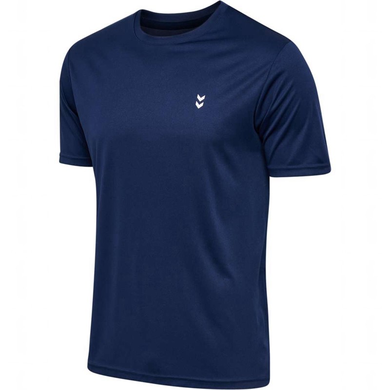 Hummel Pulse Training S/S T-shirts Heren Donkerblauw | 261590-178