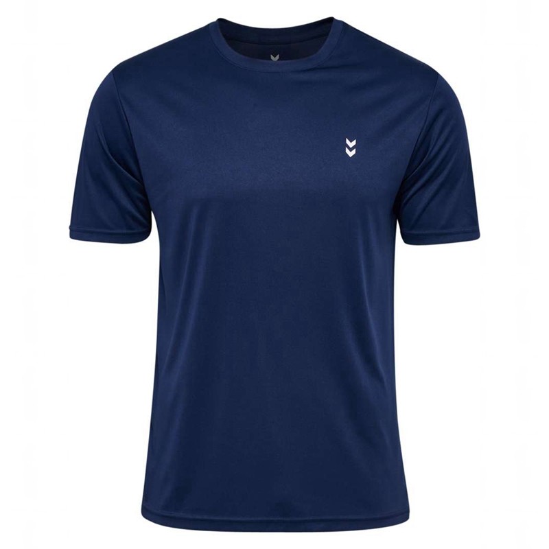 Hummel Pulse Training S/S T-shirts Heren Donkerblauw | 261590-178
