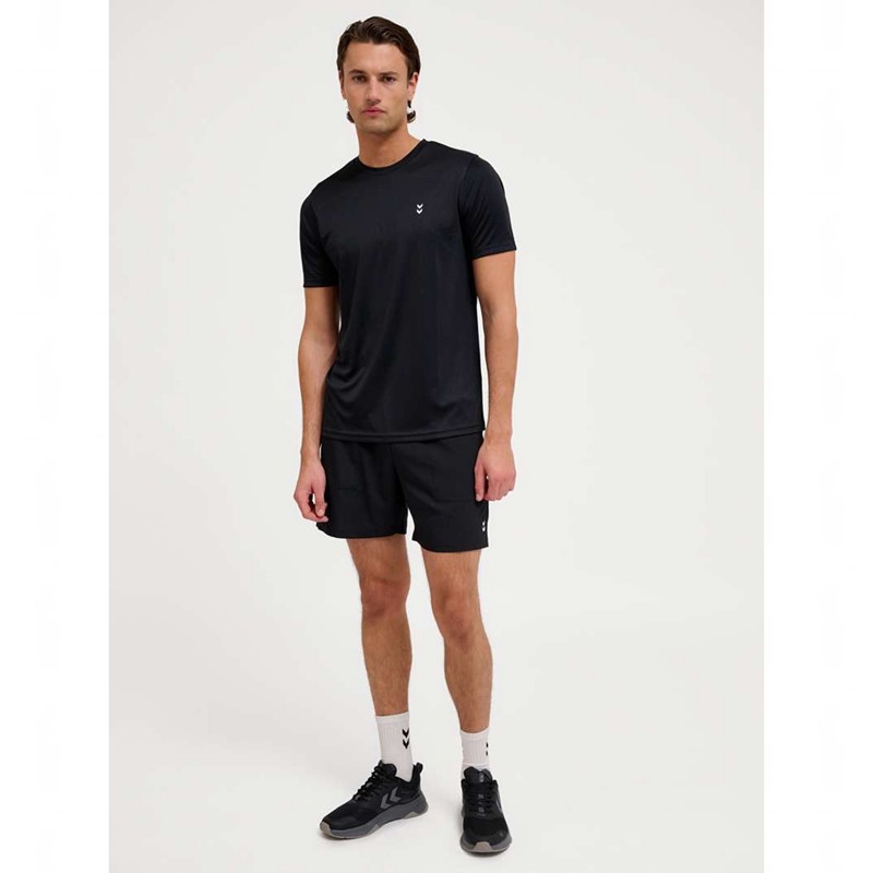 Hummel Pulse Training S/S T-shirts Heren Zwart | 022965-496