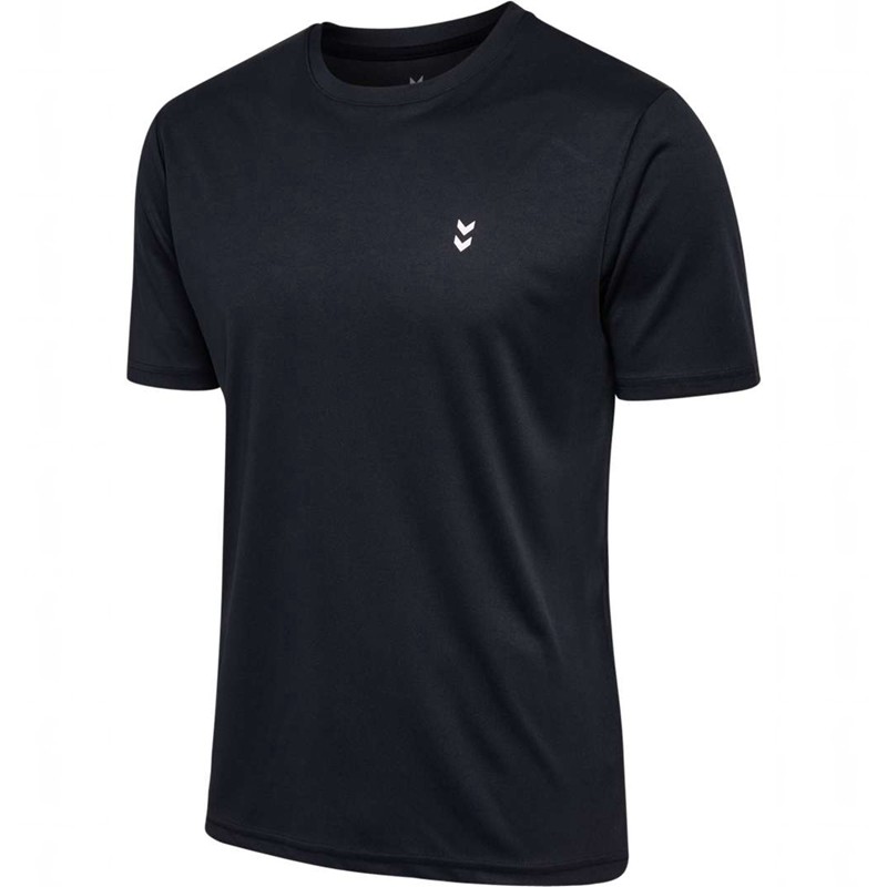 Hummel Pulse Training S/S T-shirts Heren Zwart | 022965-496