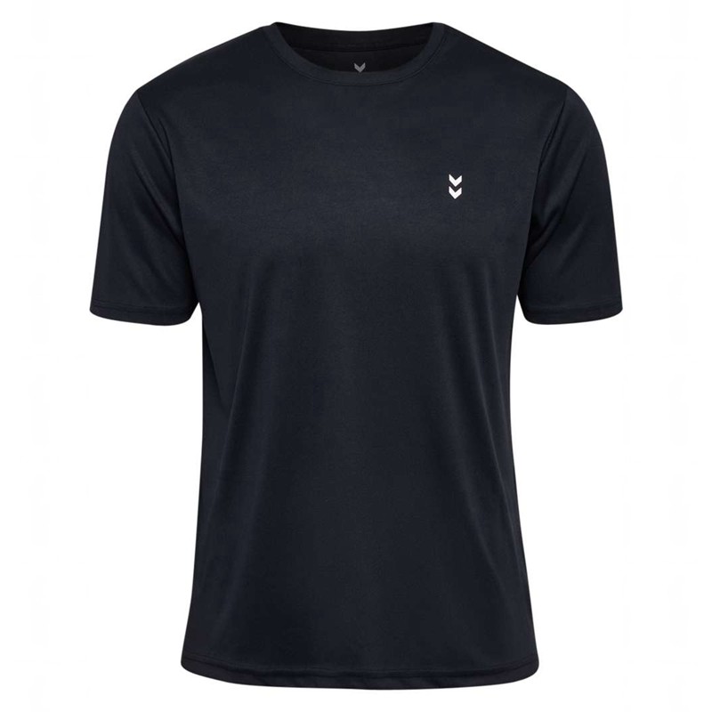 Hummel Pulse Training S/S T-shirts Heren Zwart | 022965-496