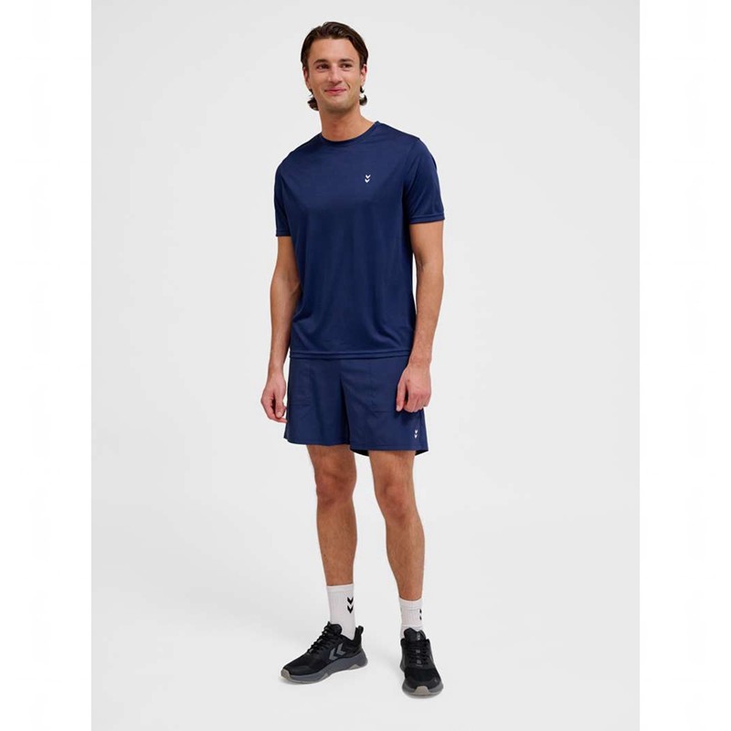 Hummel Pulse Workout Hoodie Heren Donkerblauw | 414927-776