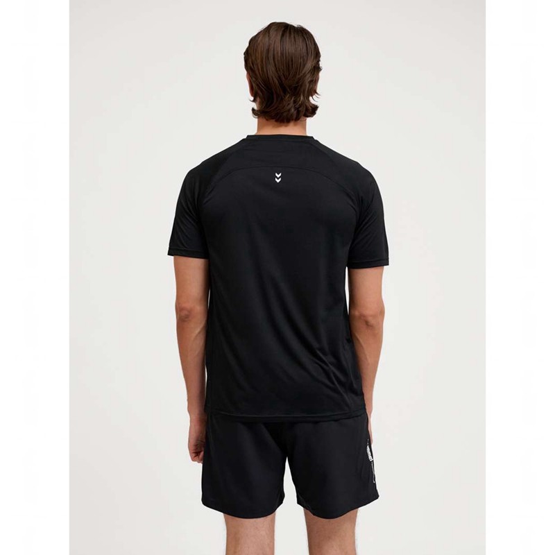 Hummel Pulse Workout S/S T-shirts Heren Zwart | 645425-760