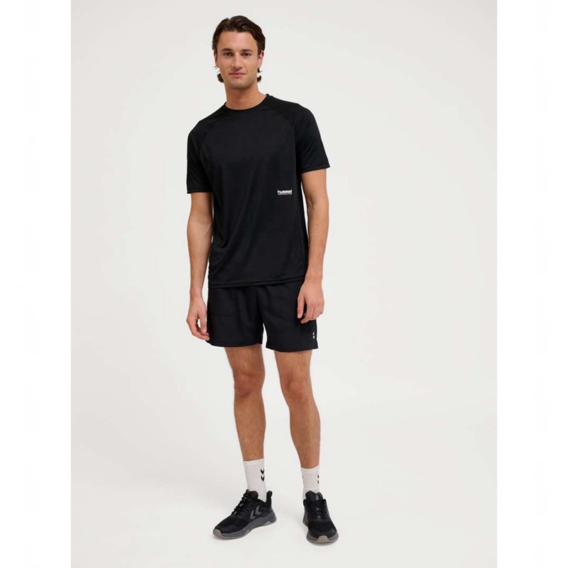 Hummel Pulse Workout S/S T-shirts Heren Zwart | 645425-760