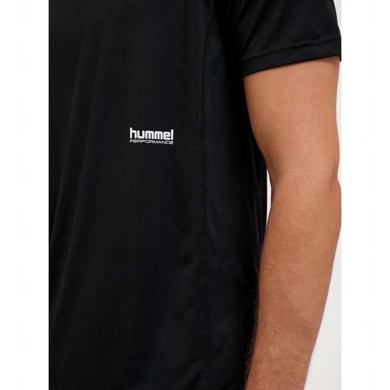Hummel Pulse Workout S/S T-shirts Heren Zwart | 645425-760