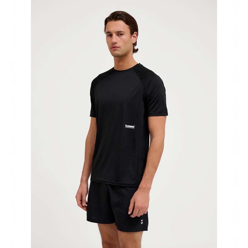 Hummel Pulse Workout S/S T-shirts Heren Zwart | 645425-760