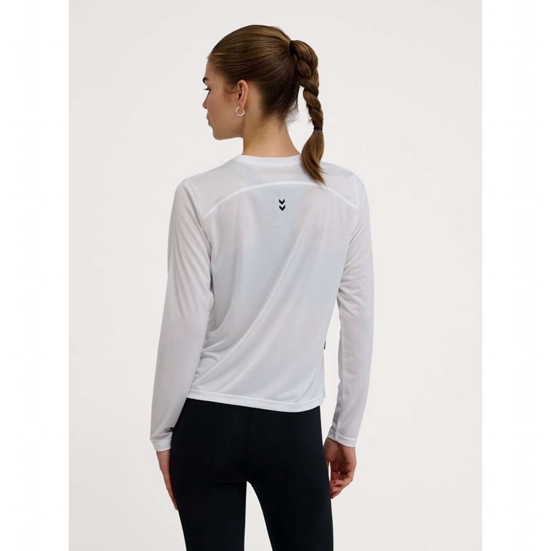 Hummel Pulse Workout W L/S T-shirts Dames Wit | 860188-433