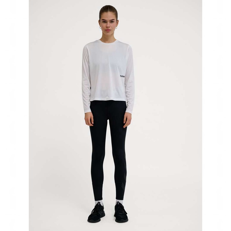 Hummel Pulse Workout W L/S T-shirts Dames Wit | 860188-433