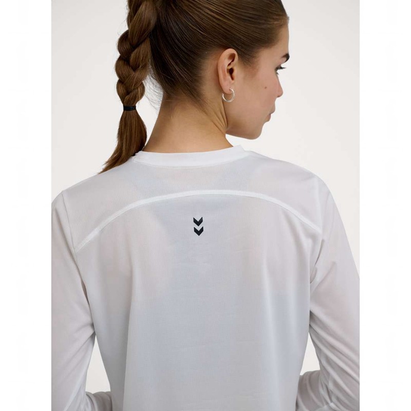 Hummel Pulse Workout W L/S T-shirts Dames Wit | 860188-433