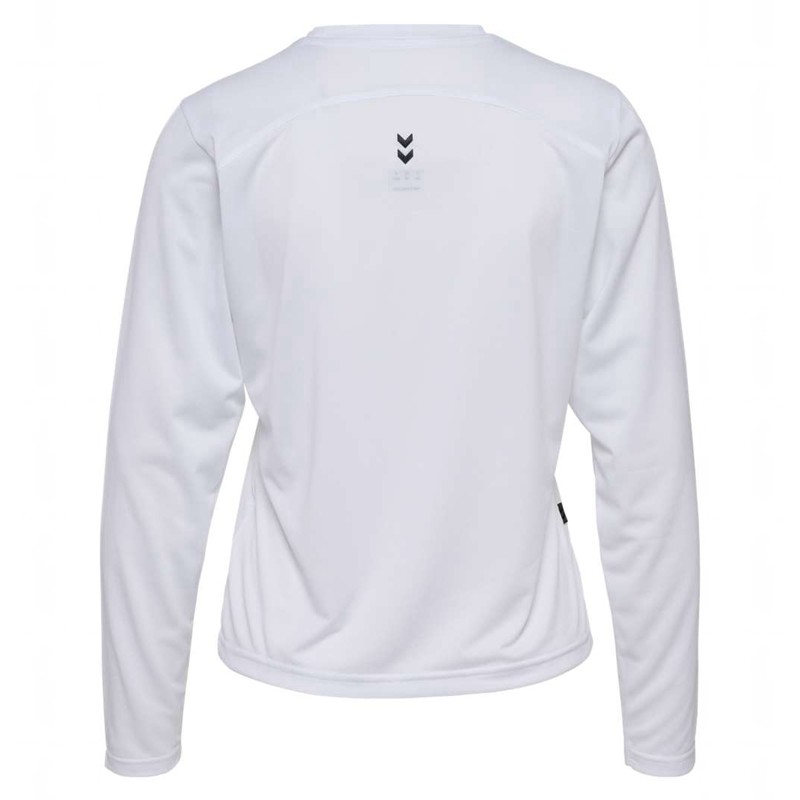 Hummel Pulse Workout W L/S T-shirts Dames Wit | 860188-433