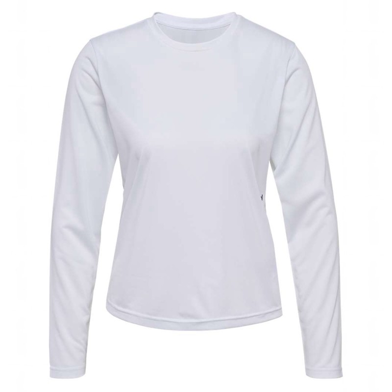 Hummel Pulse Workout W L/S T-shirts Dames Wit | 860188-433